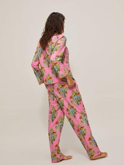 Their Nibs Mardis Gras Bouquet Pyjama Set, Pink - view 2, Pink