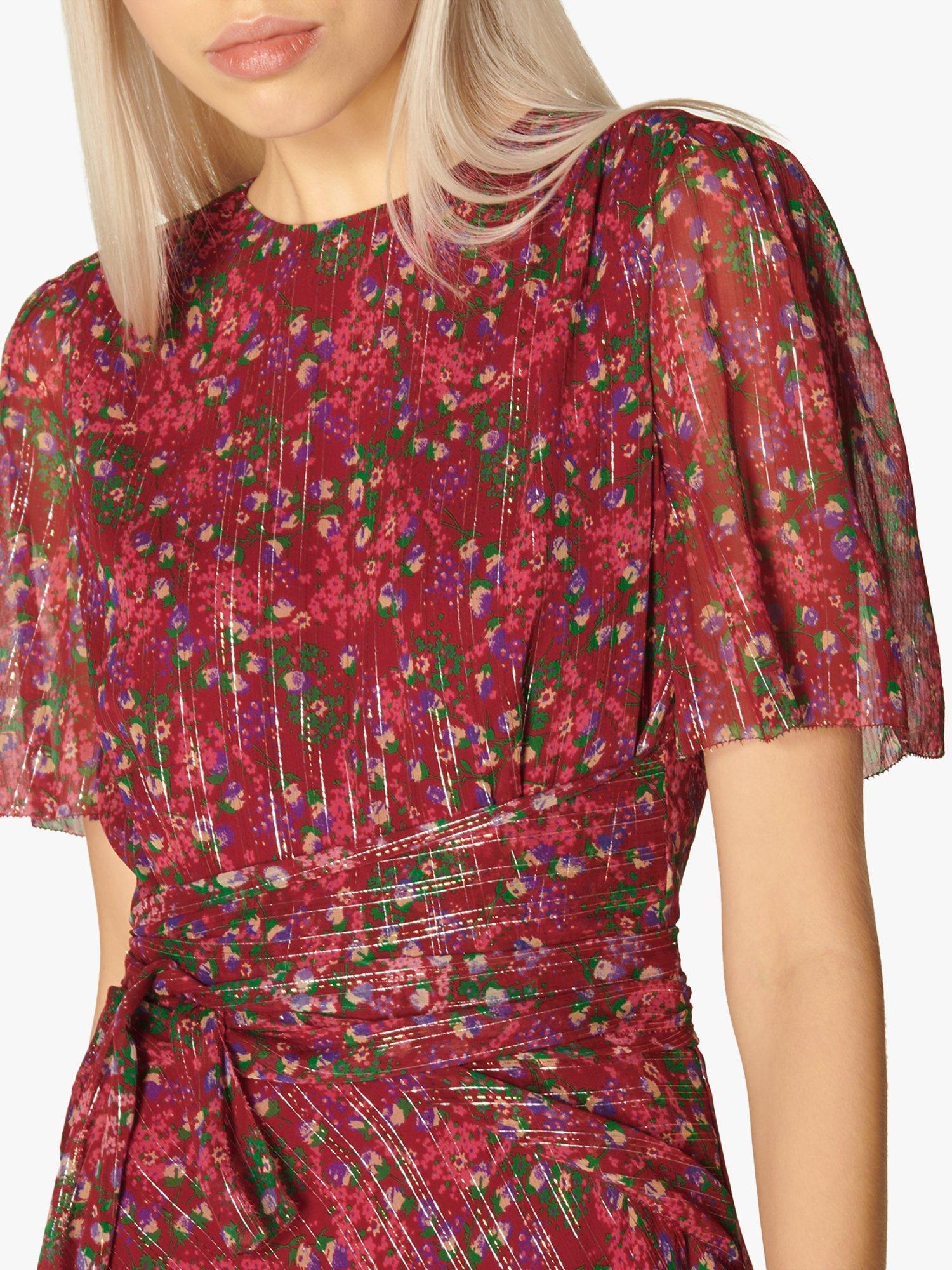 lk bennett red silk dress L.K.Bennett Mathilde Silk Tea Dress, Red