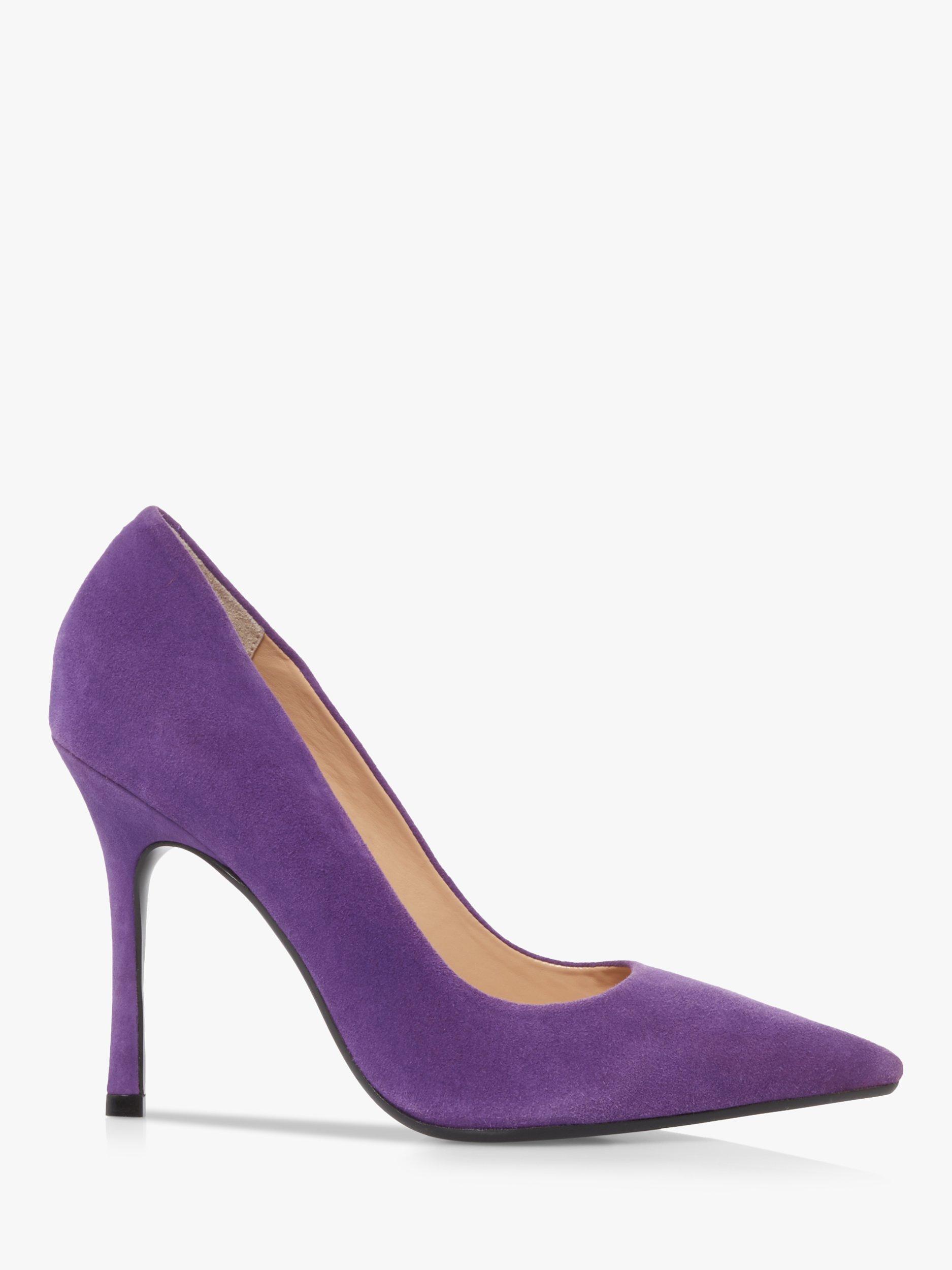 Dune Belaire Suede Court Shoes Purple