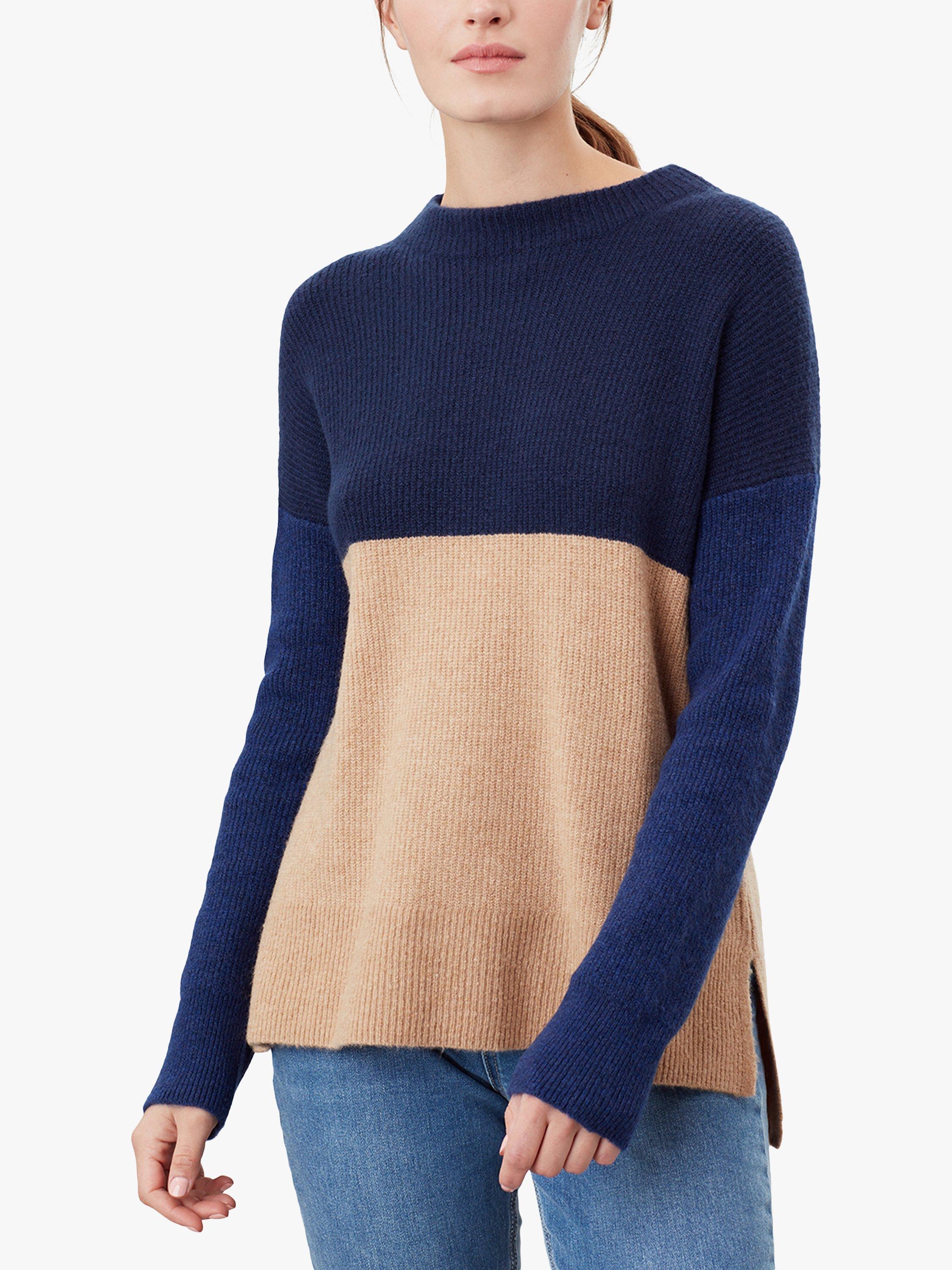 Joules Karina Jumper French Navy Tan