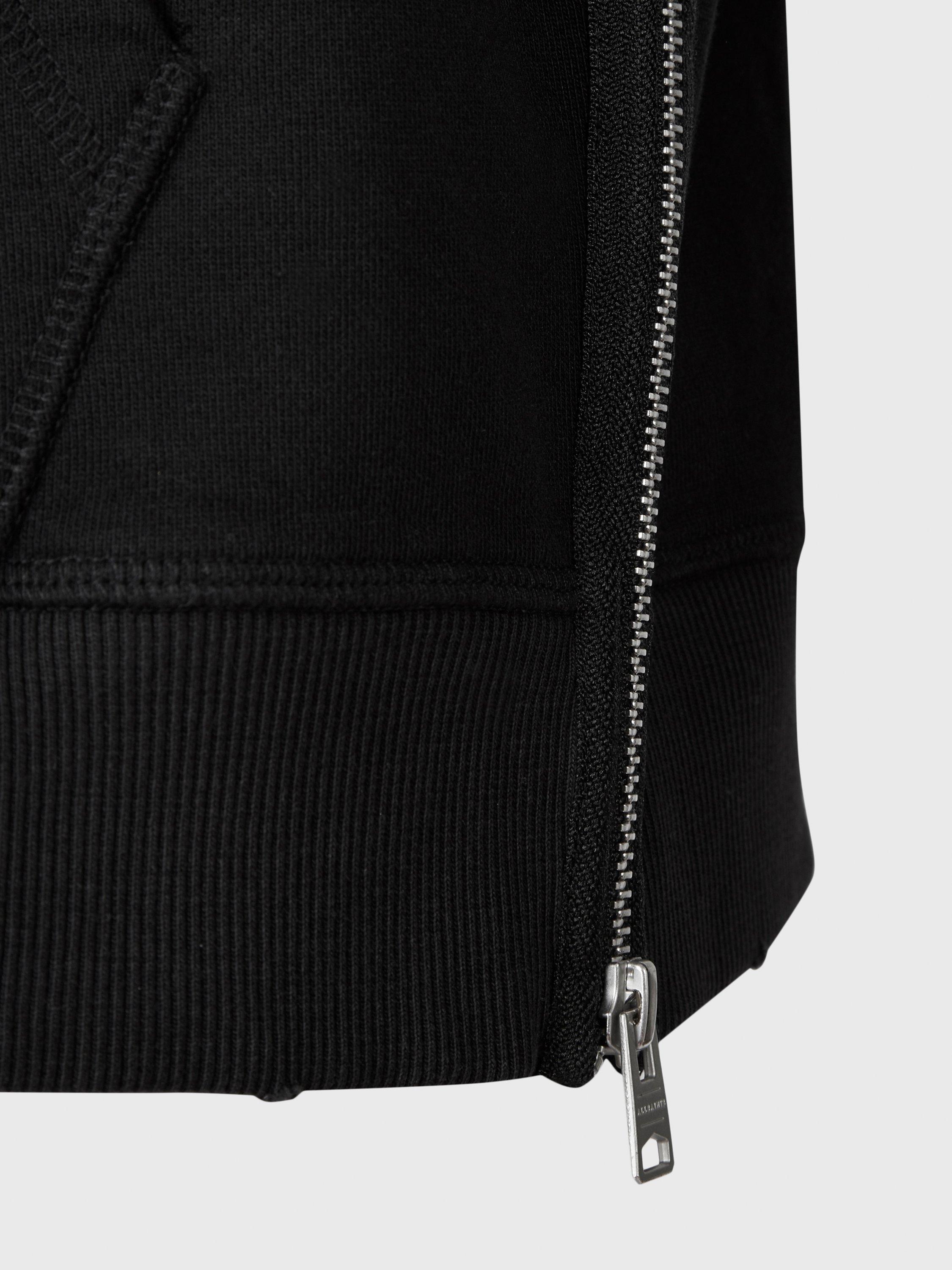 Product image 6 of 6, which shows AllSaints Astray Relaxed Cotton Hoodie, Washed Black, M