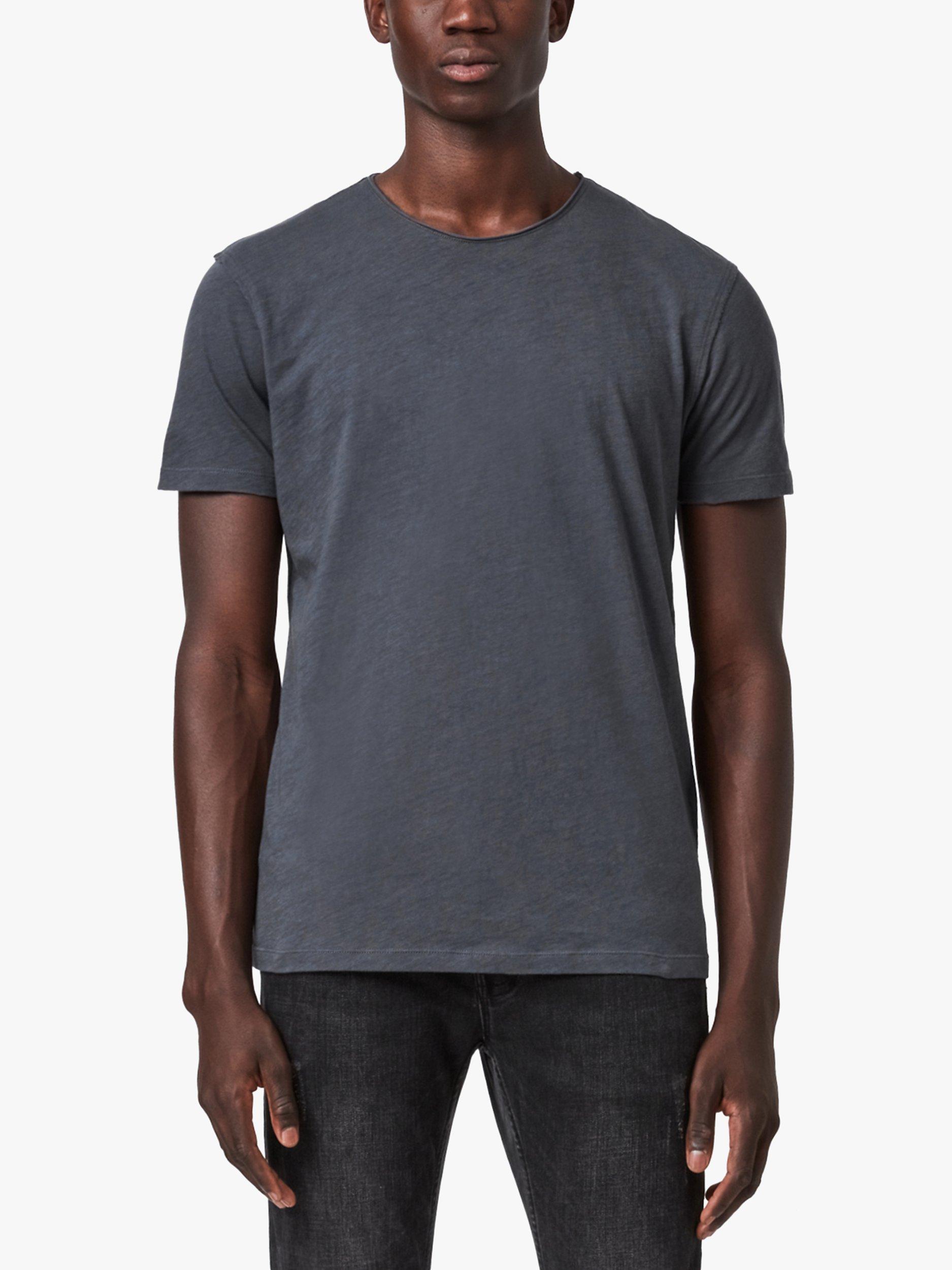 Product image 1 of 5, which shows AllSaints Figure Crew T-Shirt, Aster Blue, M