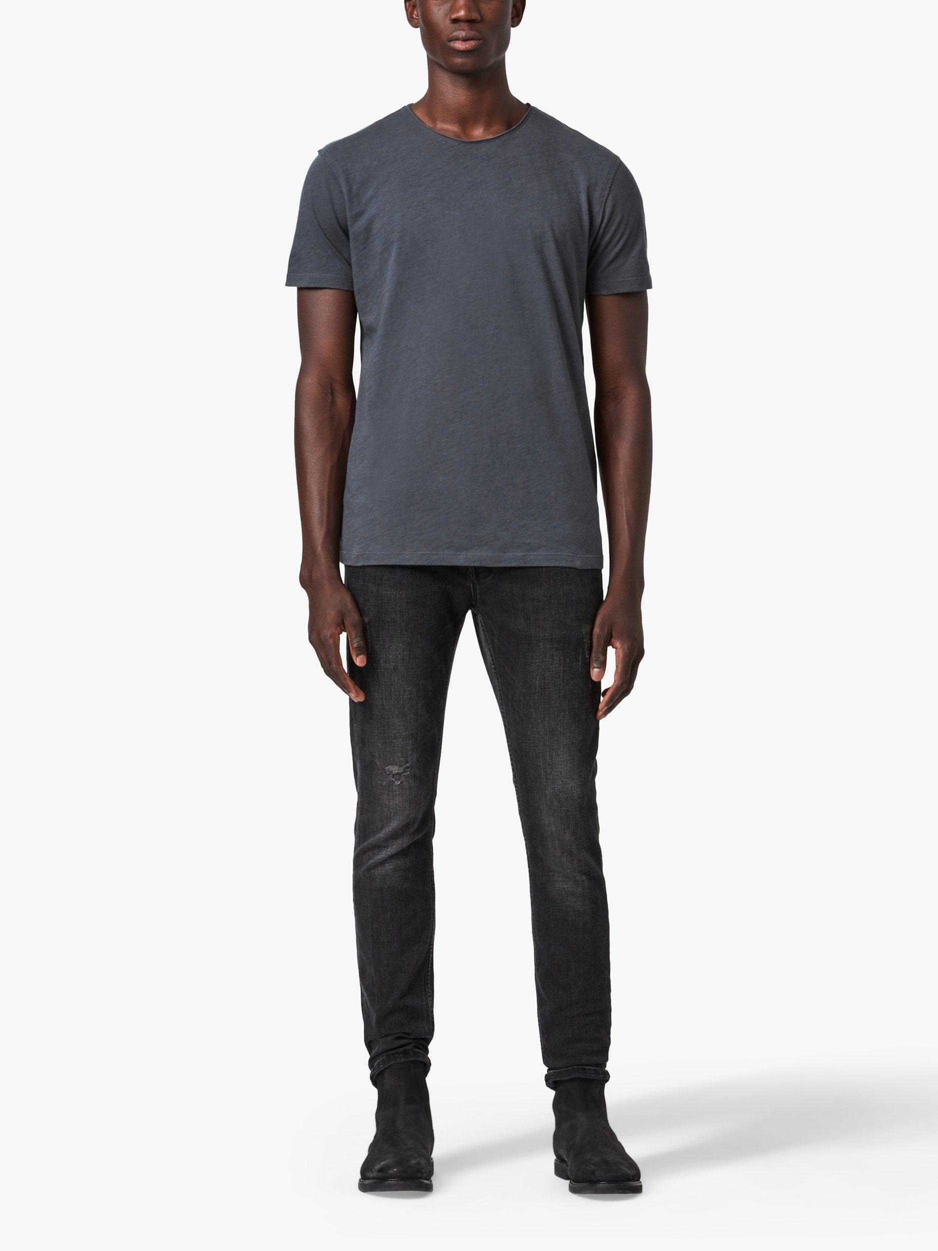 Product image 2 of 5, which shows AllSaints Figure Crew T-Shirt, Aster Blue, M