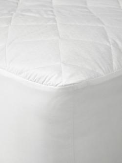 John Lewis Temperature Balancing Smart Cool Mattress Protector - view 2, White