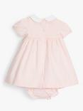 John Lewis Heirloom Collection Baby Stripe Dress and Knicker Set, Pink