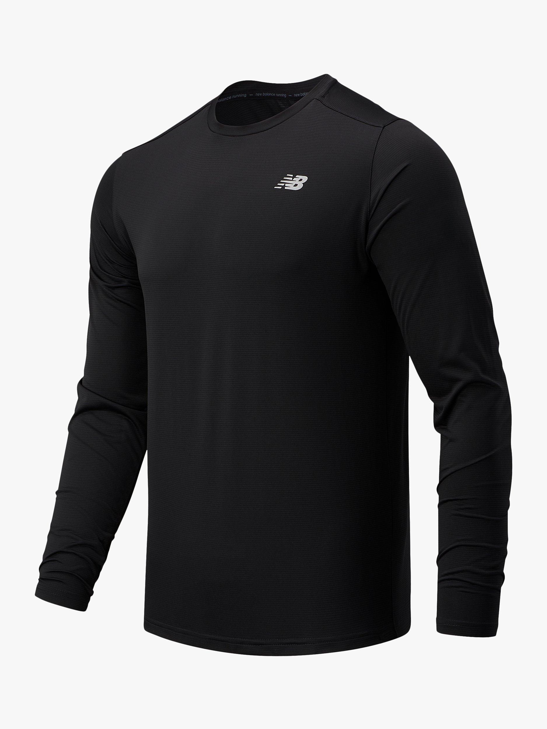 New Balance Accelerate Long Sleeve Running Top, Black