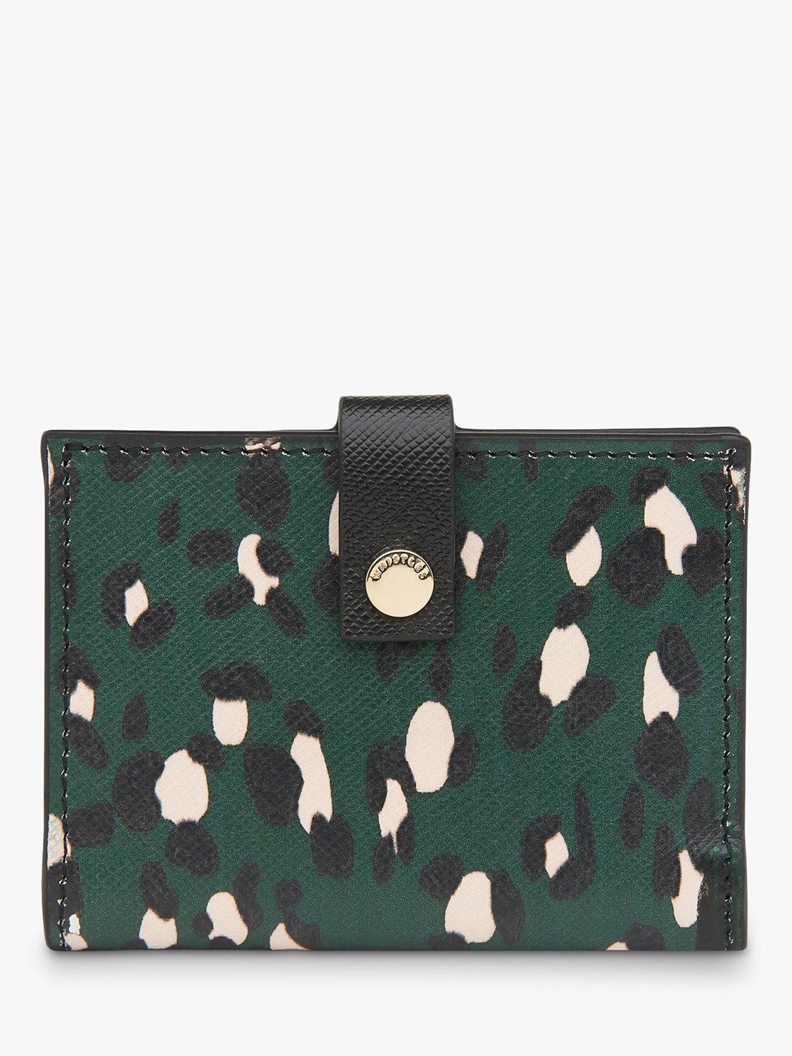 Whistles Porter Animal Spot Leather Compact Purse, Multi