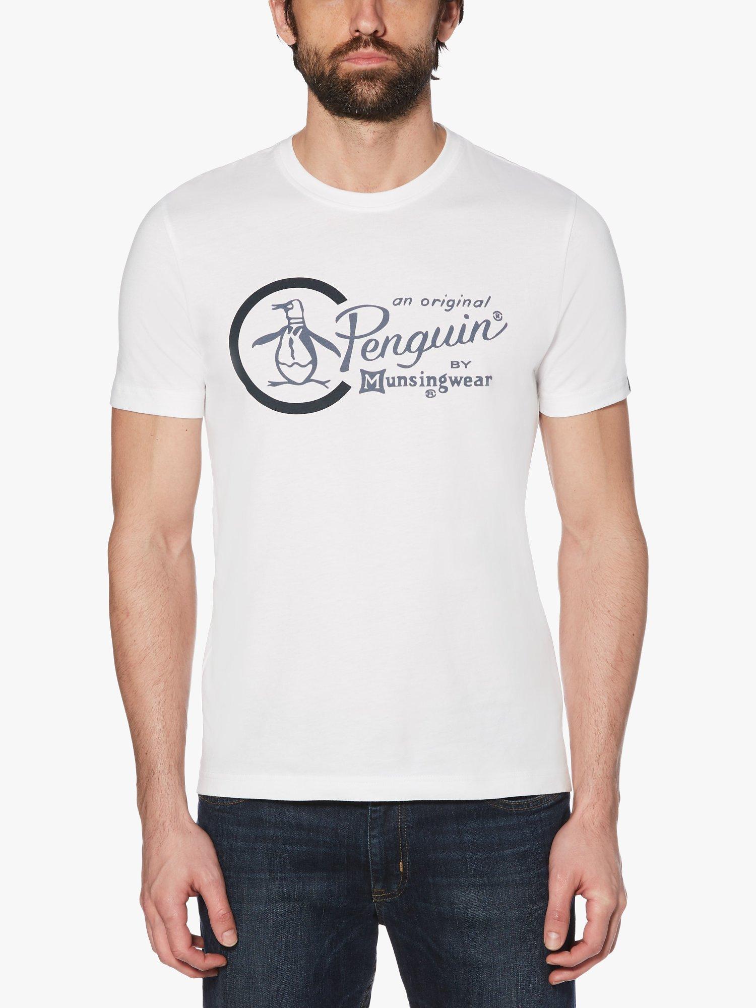 Original Penguin Short Sleeve Crew Neck T-Shirt, 118 Bright White