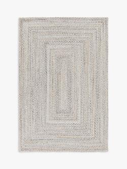 John Lewis Braided Performance Indoor/Outdoor Rug, Marl Grey