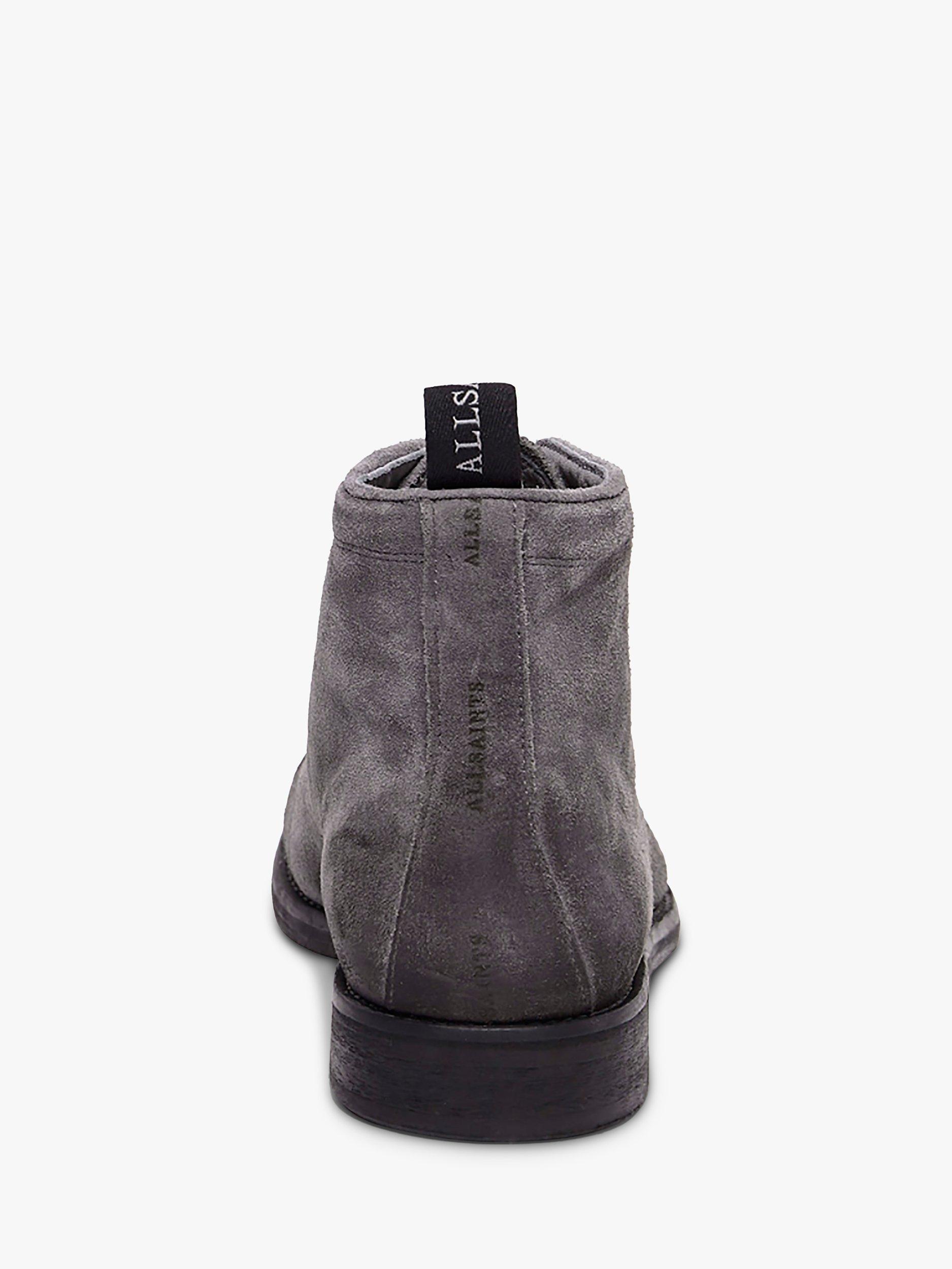 Product image 3 of 5, which shows AllSaints Harland Leather Ankle Boots, Charcoal Grey, 12