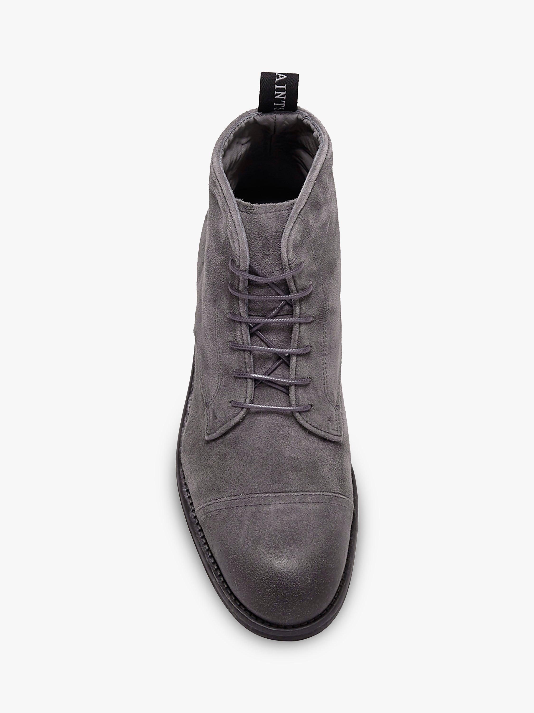 Product image 4 of 5, which shows AllSaints Harland Leather Ankle Boots, Charcoal Grey, 12