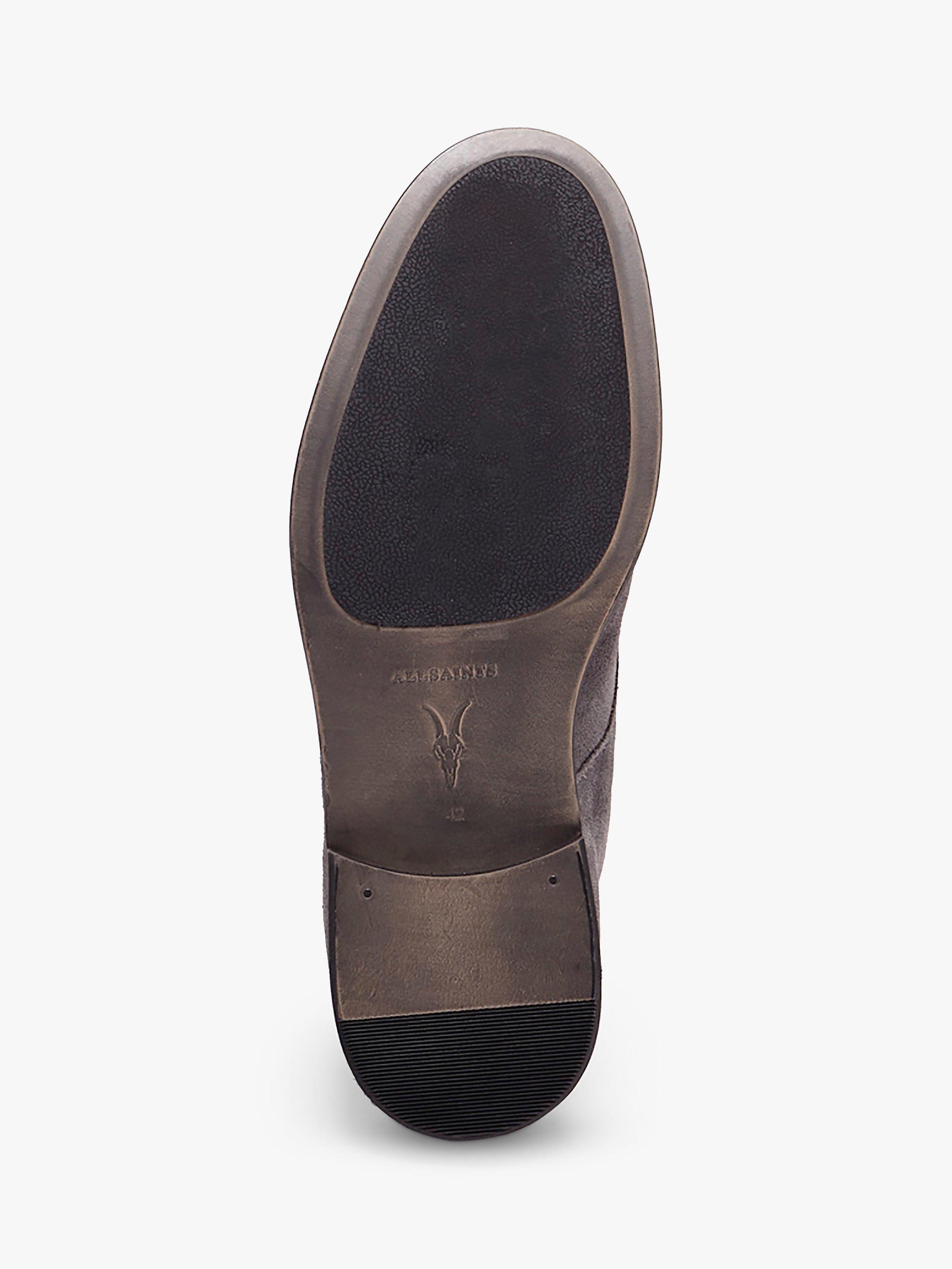 Product image 5 of 5, which shows AllSaints Harland Leather Ankle Boots, Charcoal Grey, 12
