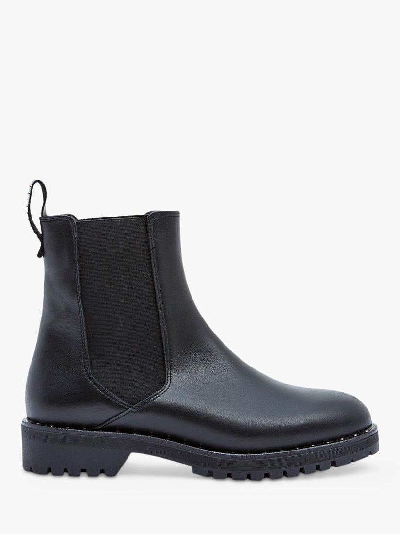 Mint Velvet Greta Leather Chelsea Boots Black