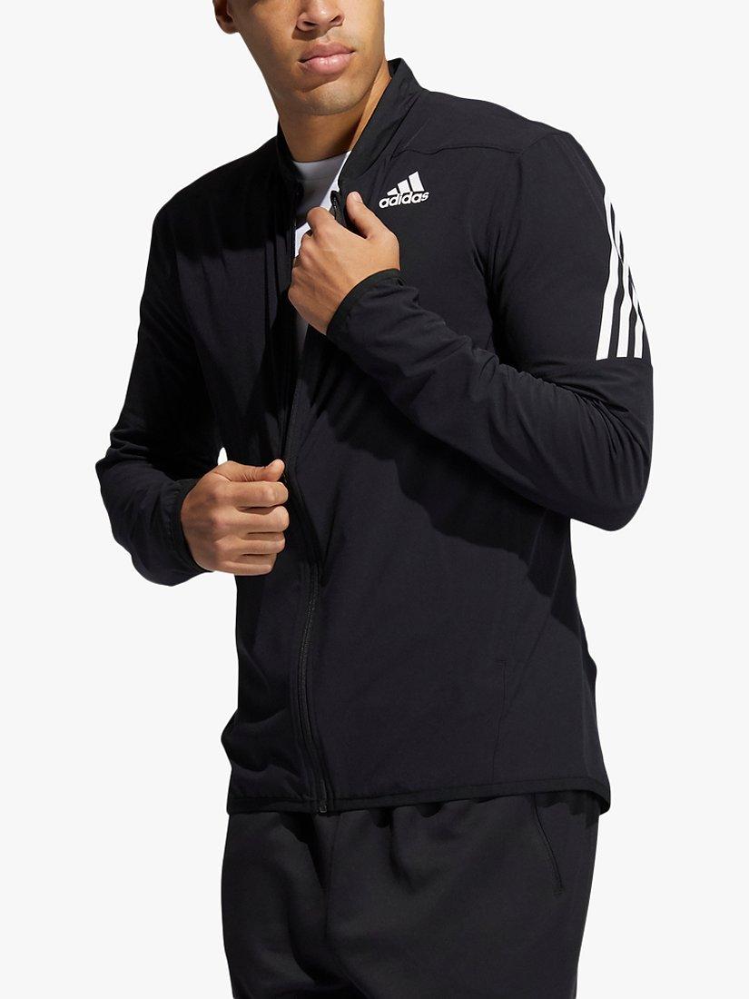 adidas AEROREADY 3-Stripes Jacket, Black/White, M