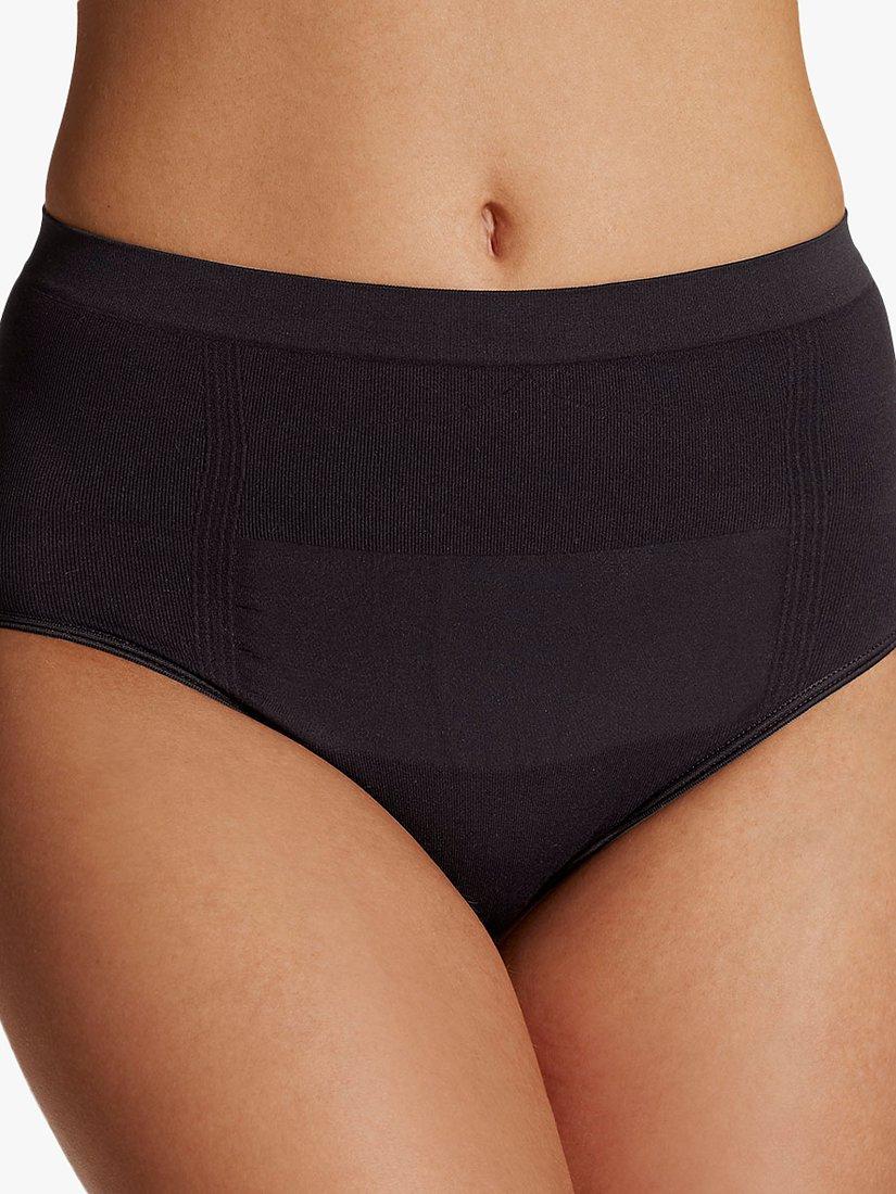Product image 1 of 6, which shows Carefix Caesarean Section Briefs, Pack of 2, White/Black, S