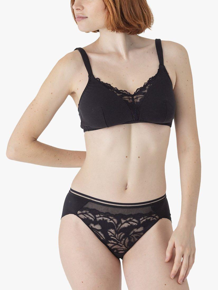 Maison Lejaby Adage Lace Bikini Knickers, Black