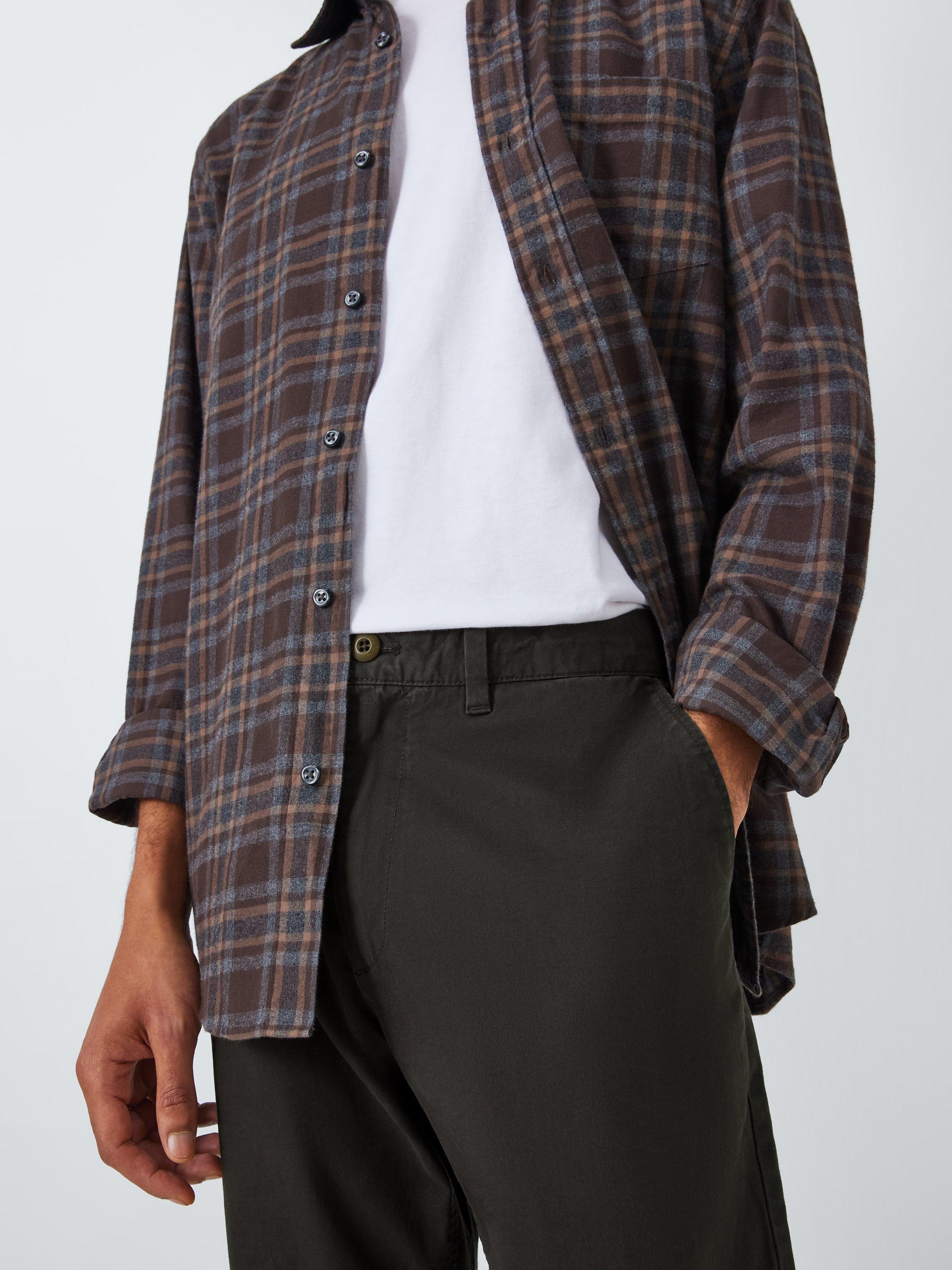 Product image 5 of 6, which shows John Lewis Essential Straight Cut Chinos, Olive, 30R