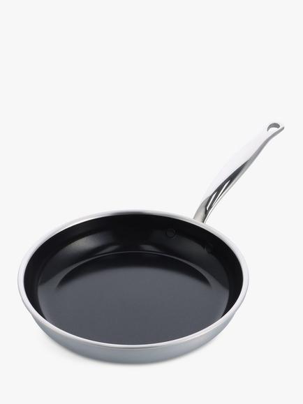 GreenPan Premiere Stainless Steel Ceramic Non-Stick Frying Pan, 