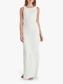 Whistles Tie Back Maxi Dress, Ivory, Ivory