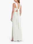 Whistles Tie Back Maxi Dress, Ivory