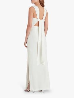 Whistles Tie Back Maxi Dress, Ivory - view 2, Ivory