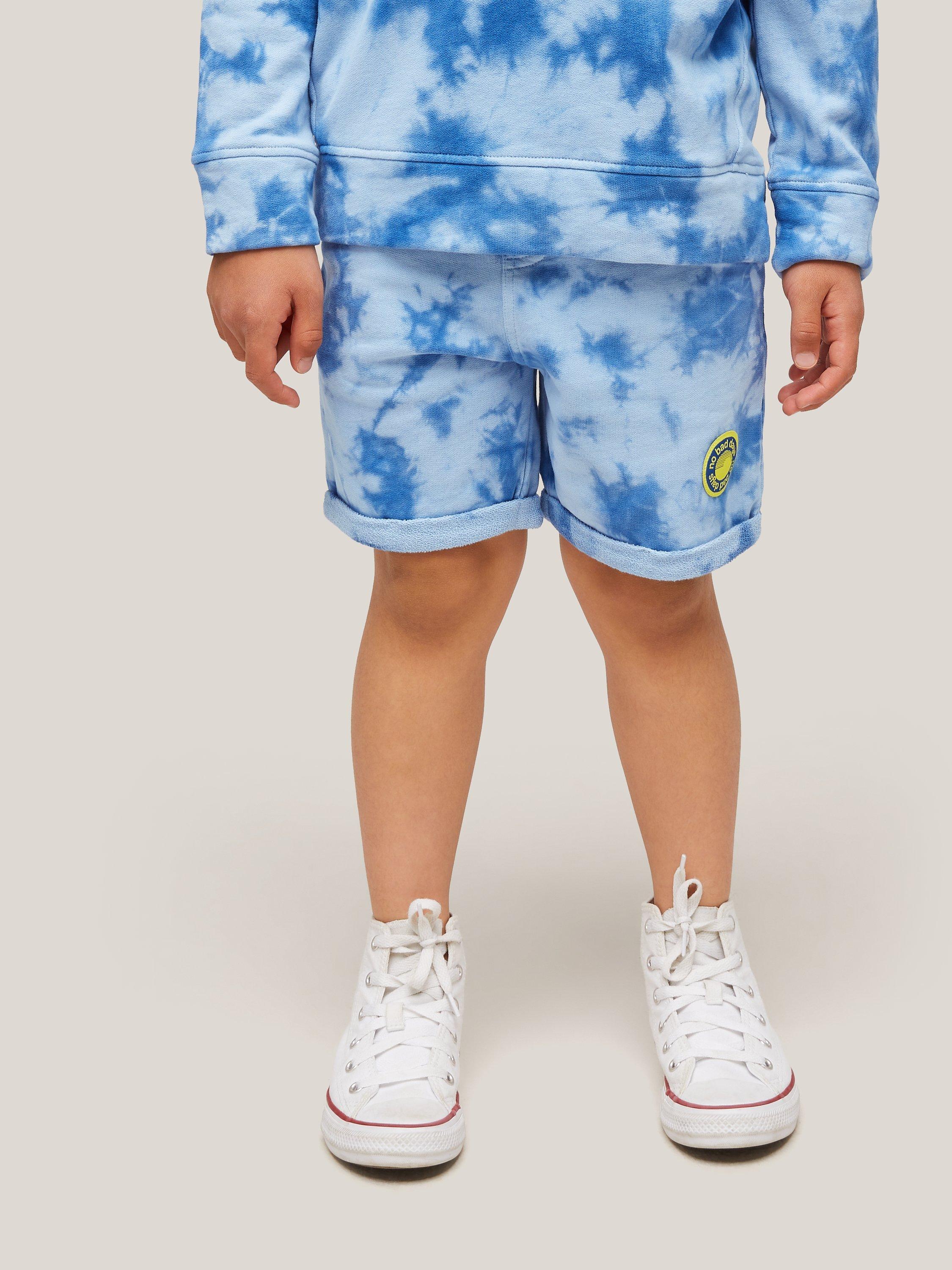 John Lewis Kids' Tie Dye Shorts, Blue