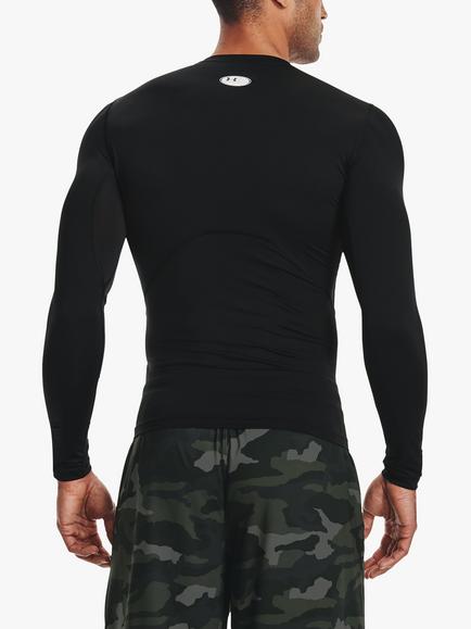 Under Armour HeatGear Armour Long Sleeve Training Top - view 2, Black/White