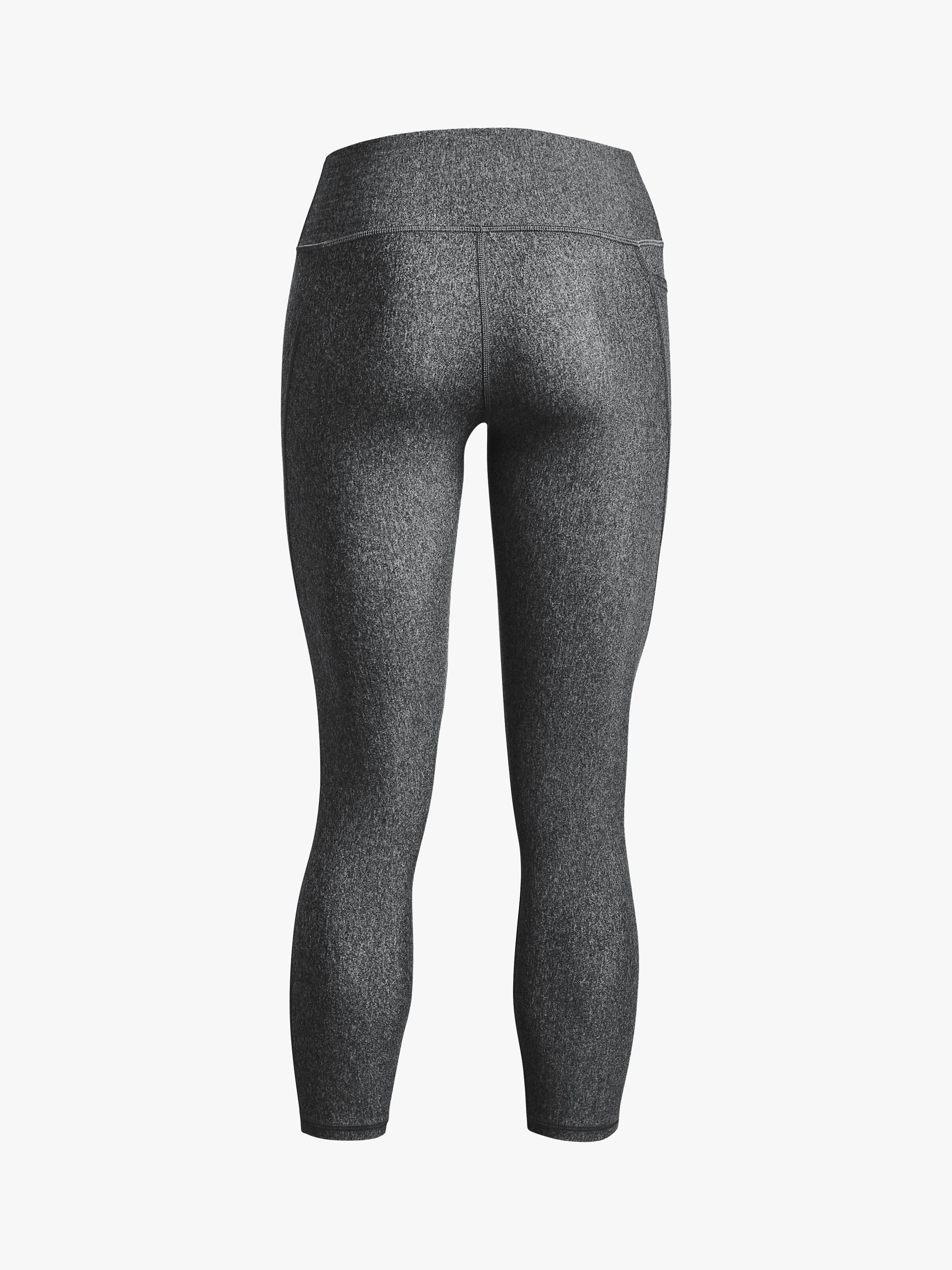 Product image 5 of 6, which shows Under Armour HeatGear® Armour No-Slip Waistband Ankle Leggings, Charcoal Light Heather, XS