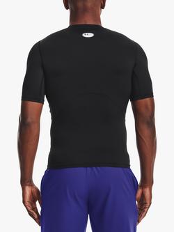 Under Armour HeatGear Armour Short Sleeve Training Top - view 2, Black/White