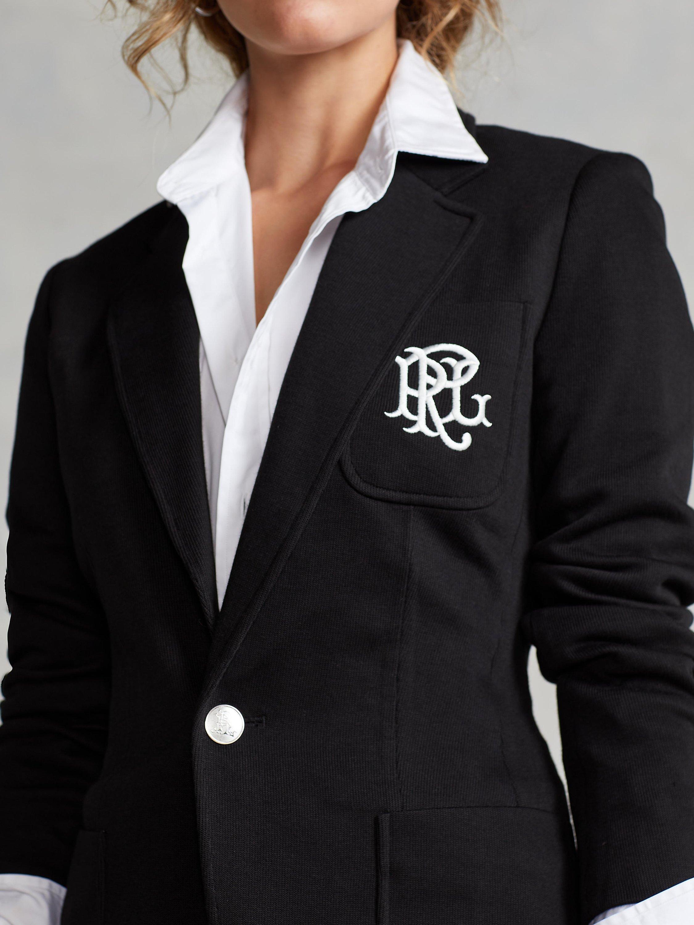 Polo Ralph Lauren Cotton Blend Blazer Black