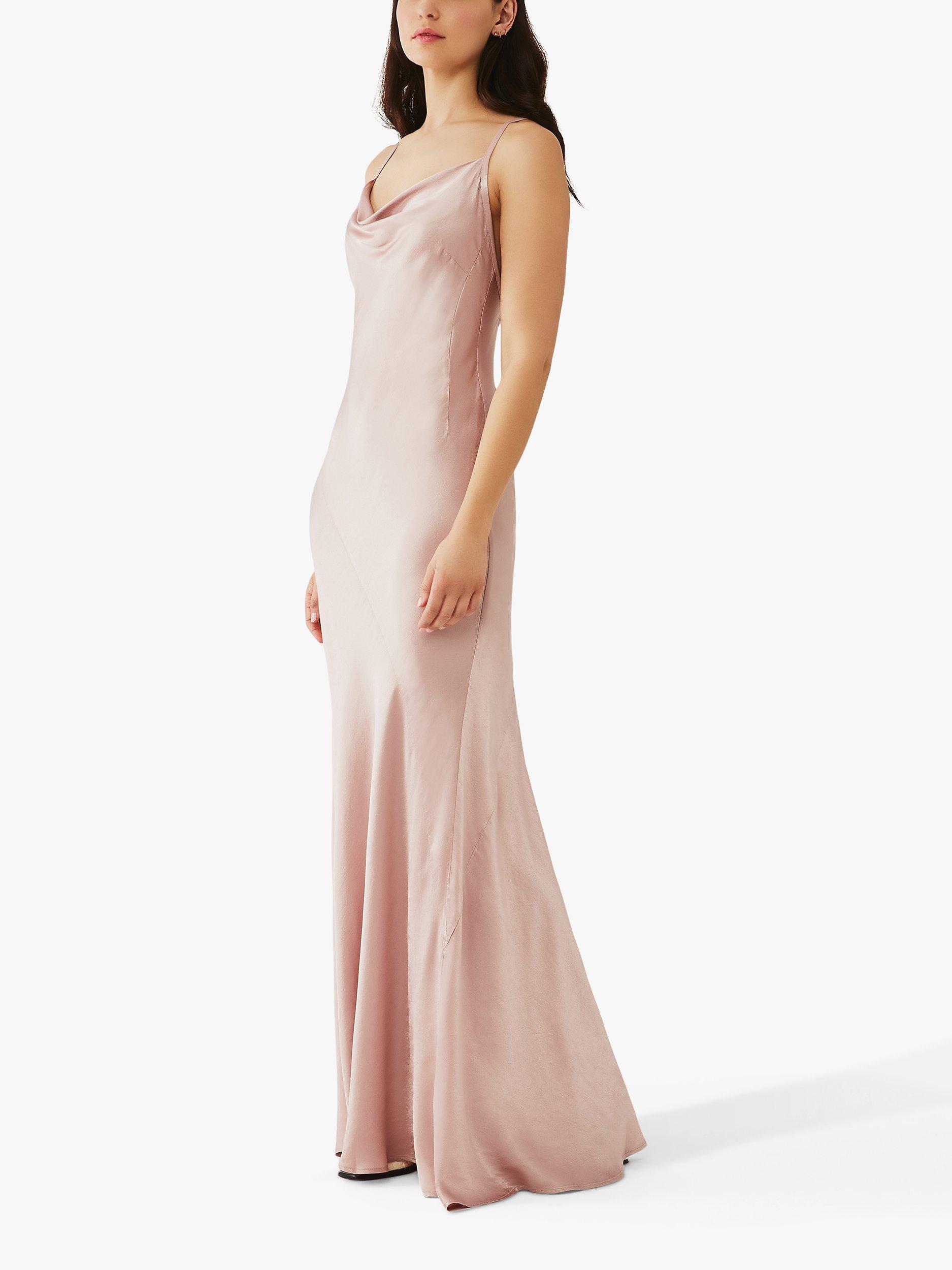 Ghost Jules Satin Cross Back Maxi Dress