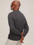 John Lewis Cotton Crew Neck Jumper, Charcoal