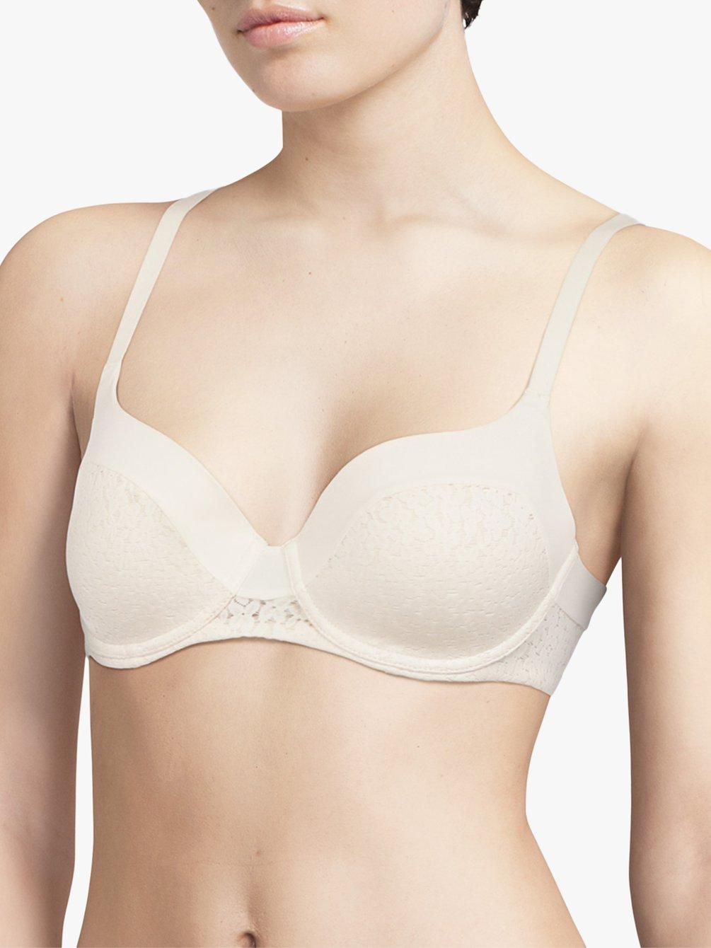 Product image 1 of 4, which shows Femilet Norah Soft Feel T-Shirt Bra, Pearl, 32B