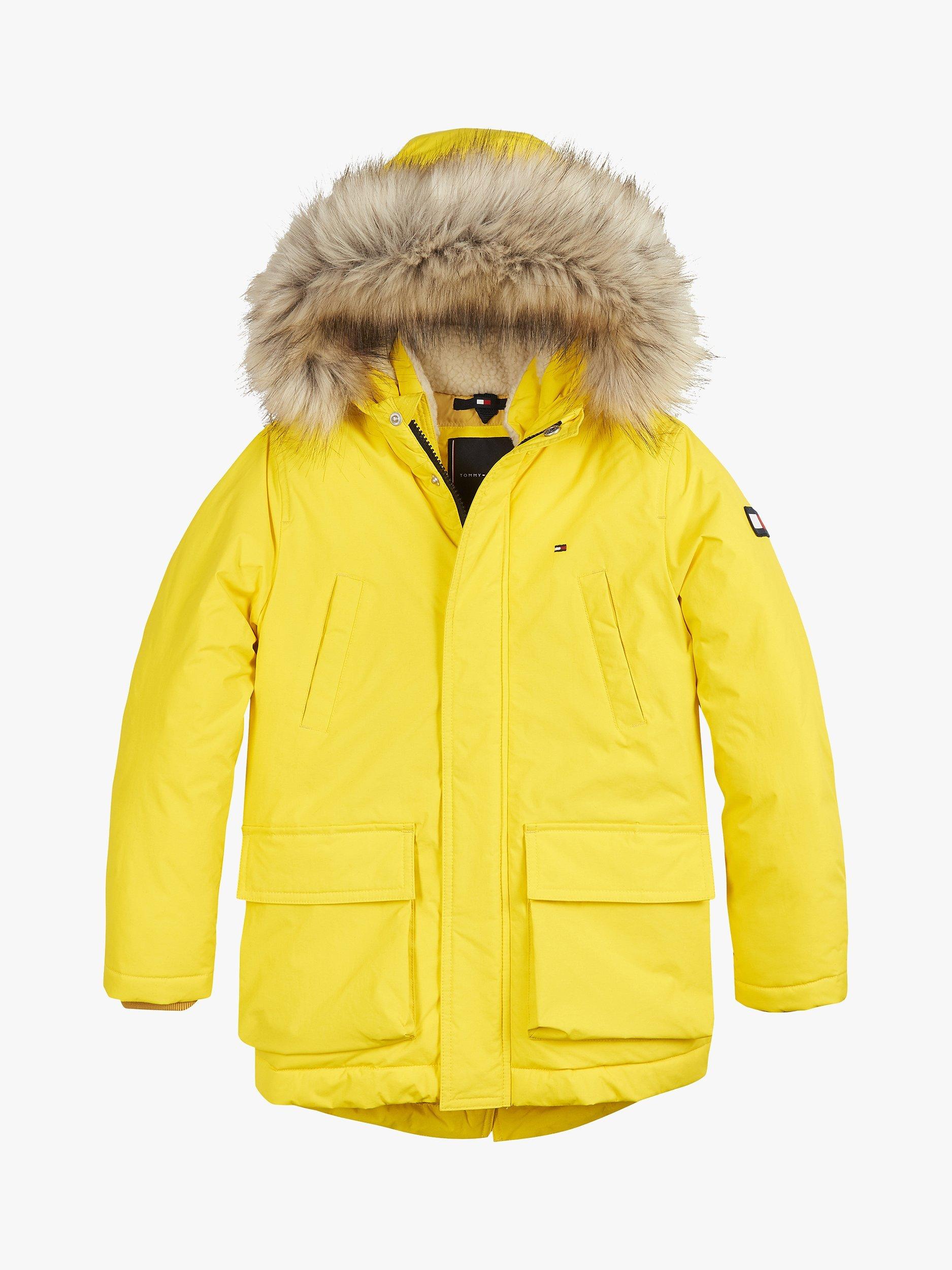 Boys yellow parka coat online