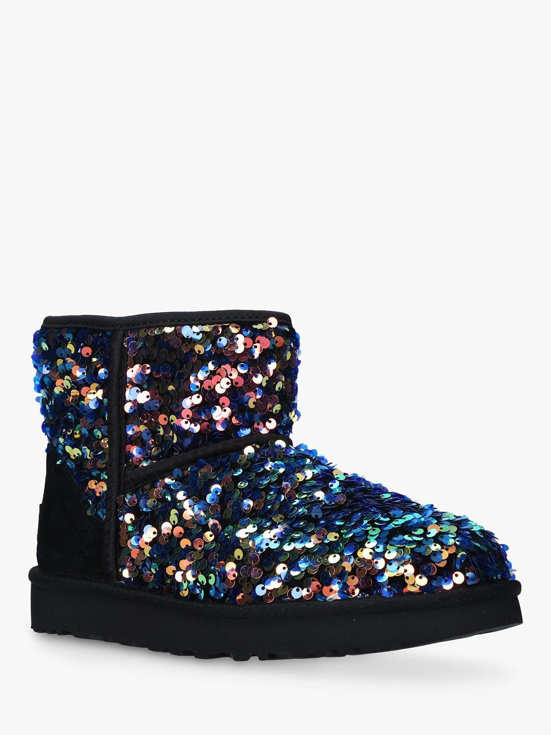 【あ】ugg CLASSIC MINI STELLAR SEQUIN UGG Classic Mini Stellar Sequin Embellished Boots, Black/Multi