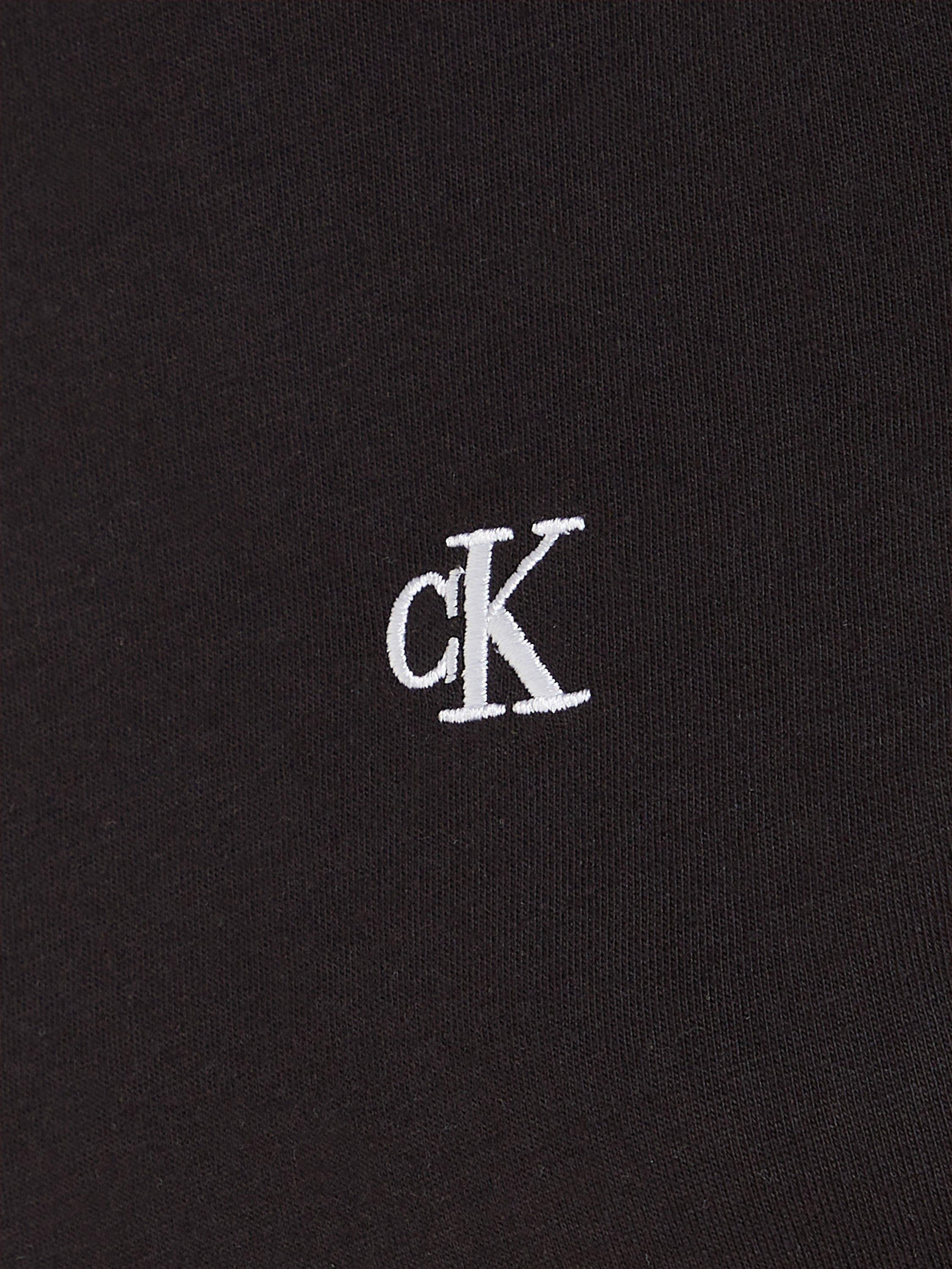 Calvin Klein Jeans Embroidery Slim T-Shirt, CK Black, XXS