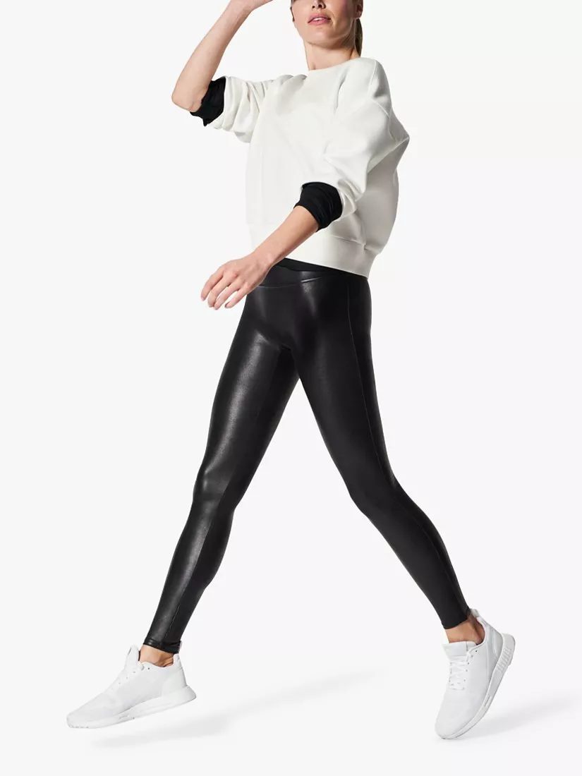 Faux leather sequin leggings spanx best sale