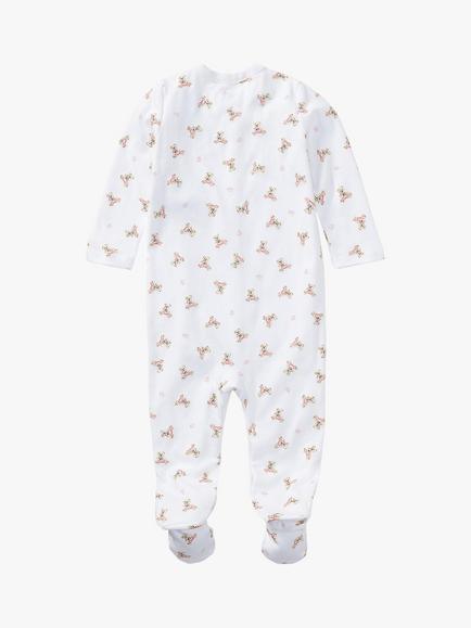 Ralph Lauren Baby Polo Bear Print Sleepsuit - view 2, White/Red