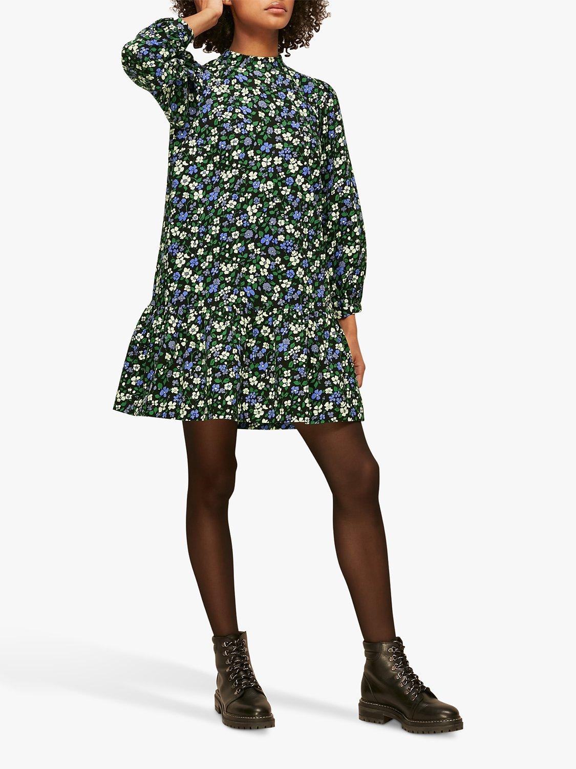 Whistles Floral Print Cord Dress, Multi