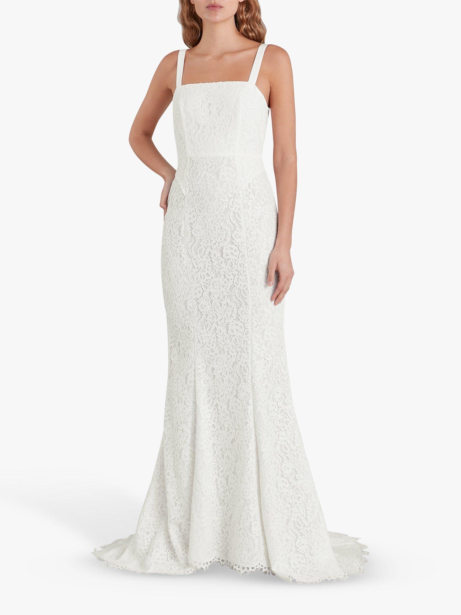 Whistles Mia Lace Wedding Dress Ivory