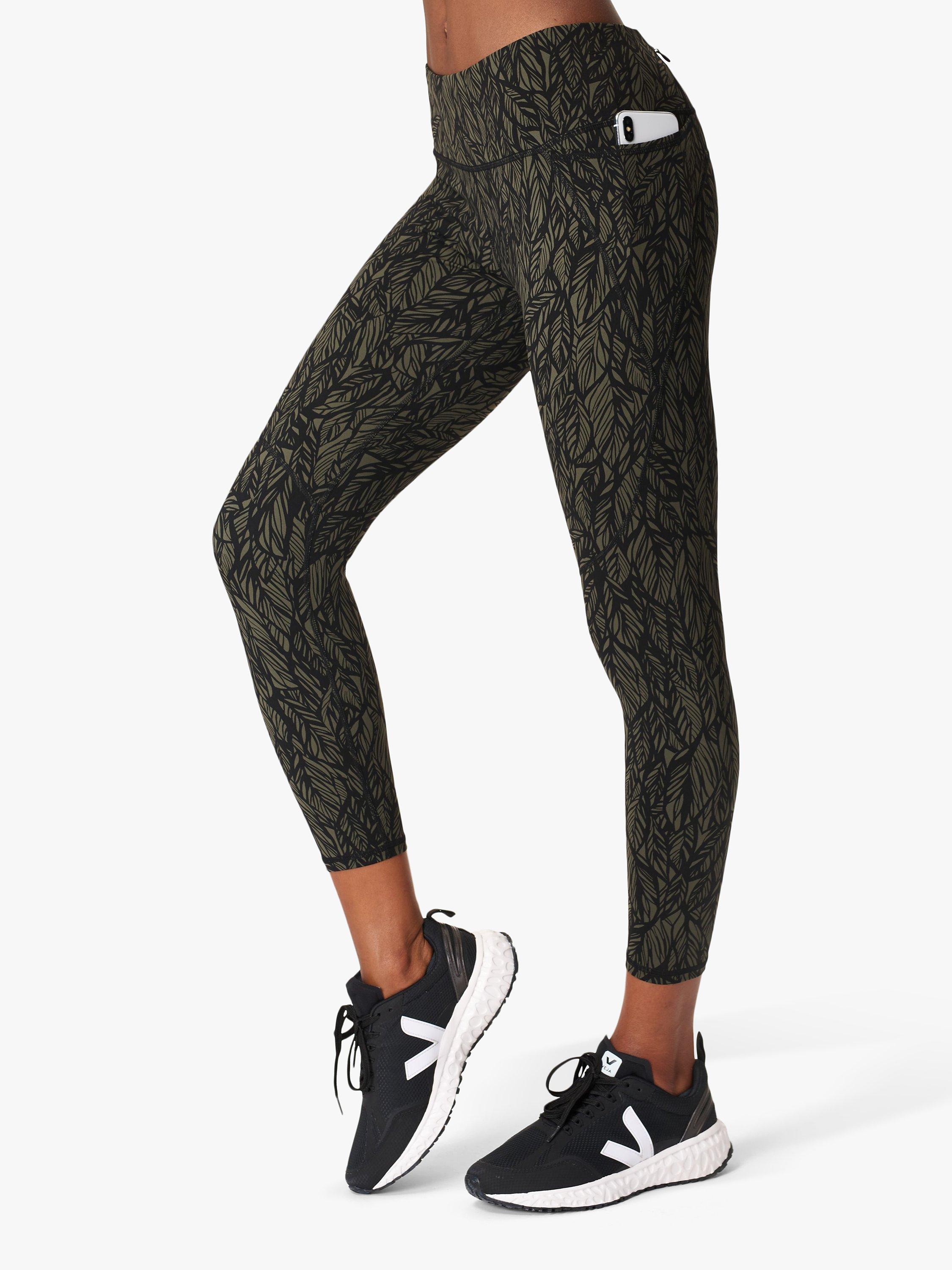 Green leaf leggings deals