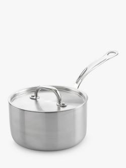 Samuel Groves Tri-Ply Stainless Steel Saucepan & Lid, 