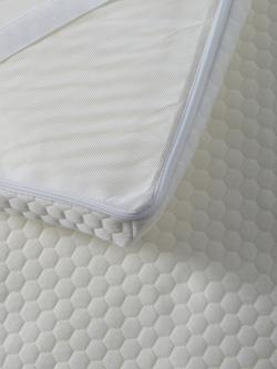 John Lewis Specialist Synthetic 5-Zone Support Memory Foam Mattress Topper - view 2, White