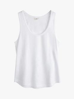 HUSH Organic Cotton Tank Top, White