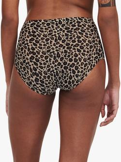 Chantelle Soft Stretch High Waist Knickers - view 2, Leopard Print