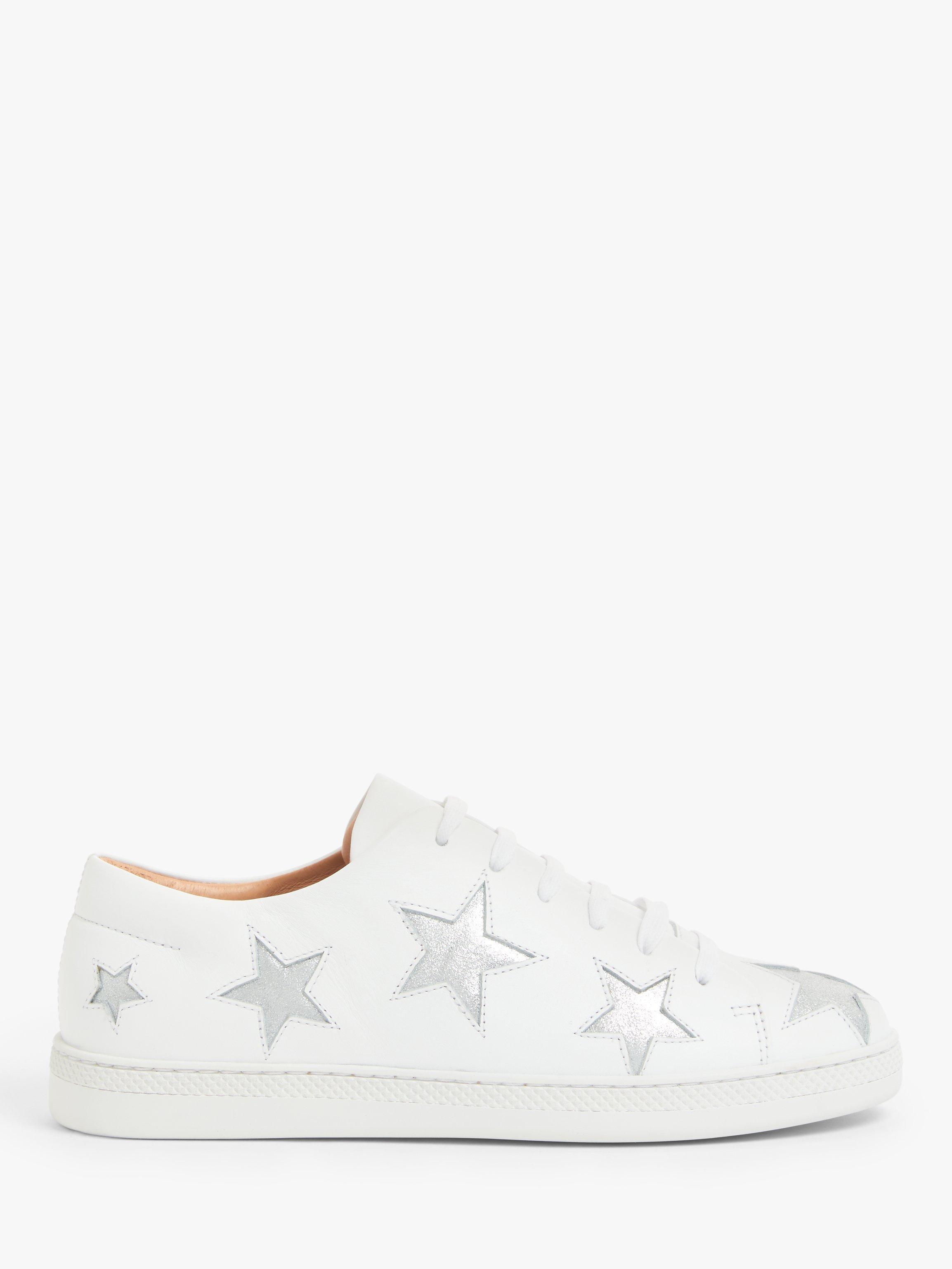 AND/OR Erin Star Leather Trainers, White
