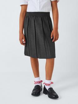 John Lewis Girls' Pleated School Skirt, Grey