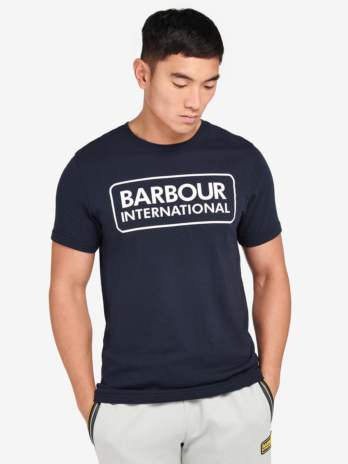 Barbour International Large Logo T-Shirt, Navy