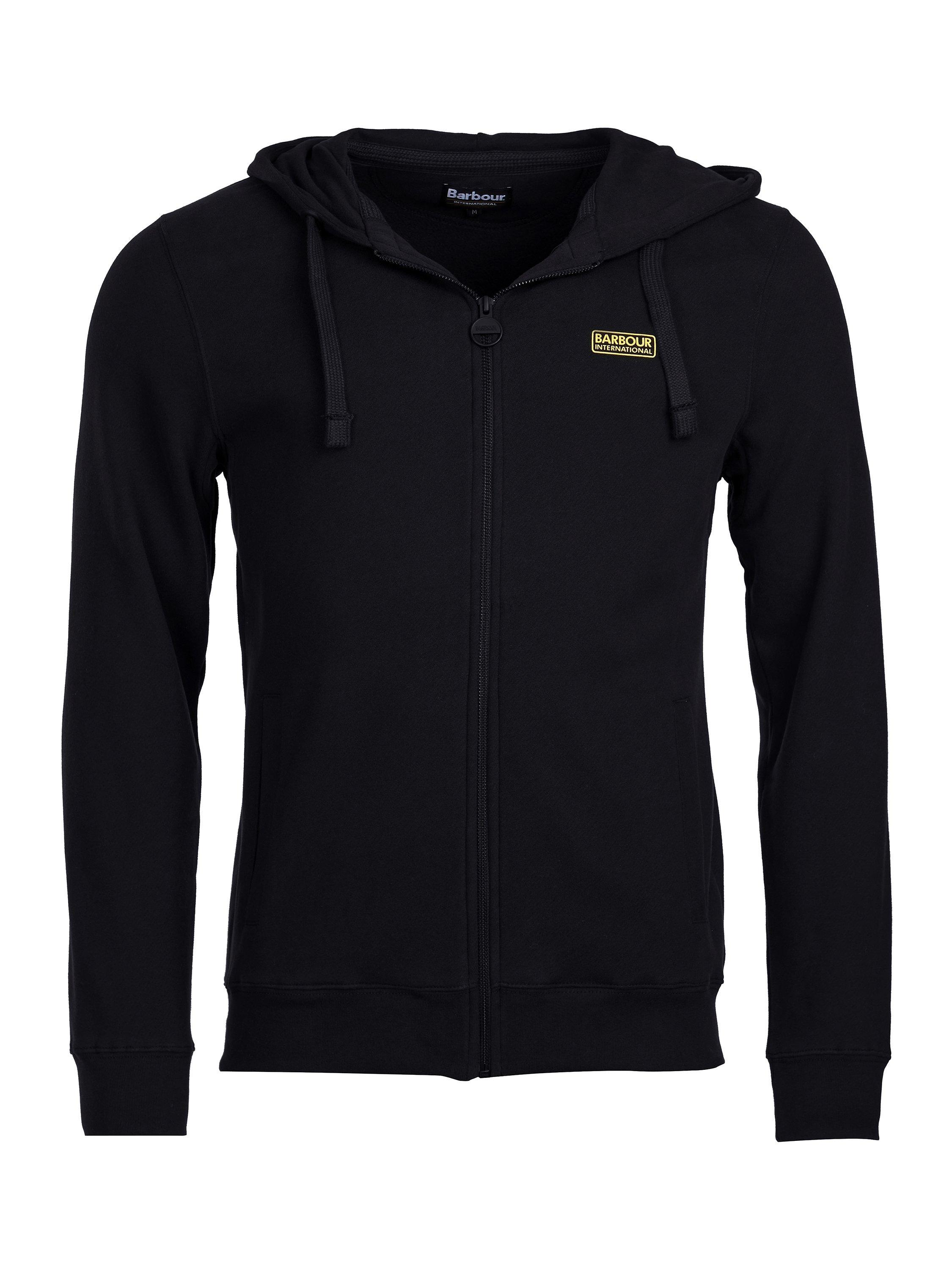 Product image 5 of 7, which shows Barbour International Full Zip Hoodie, Black, S