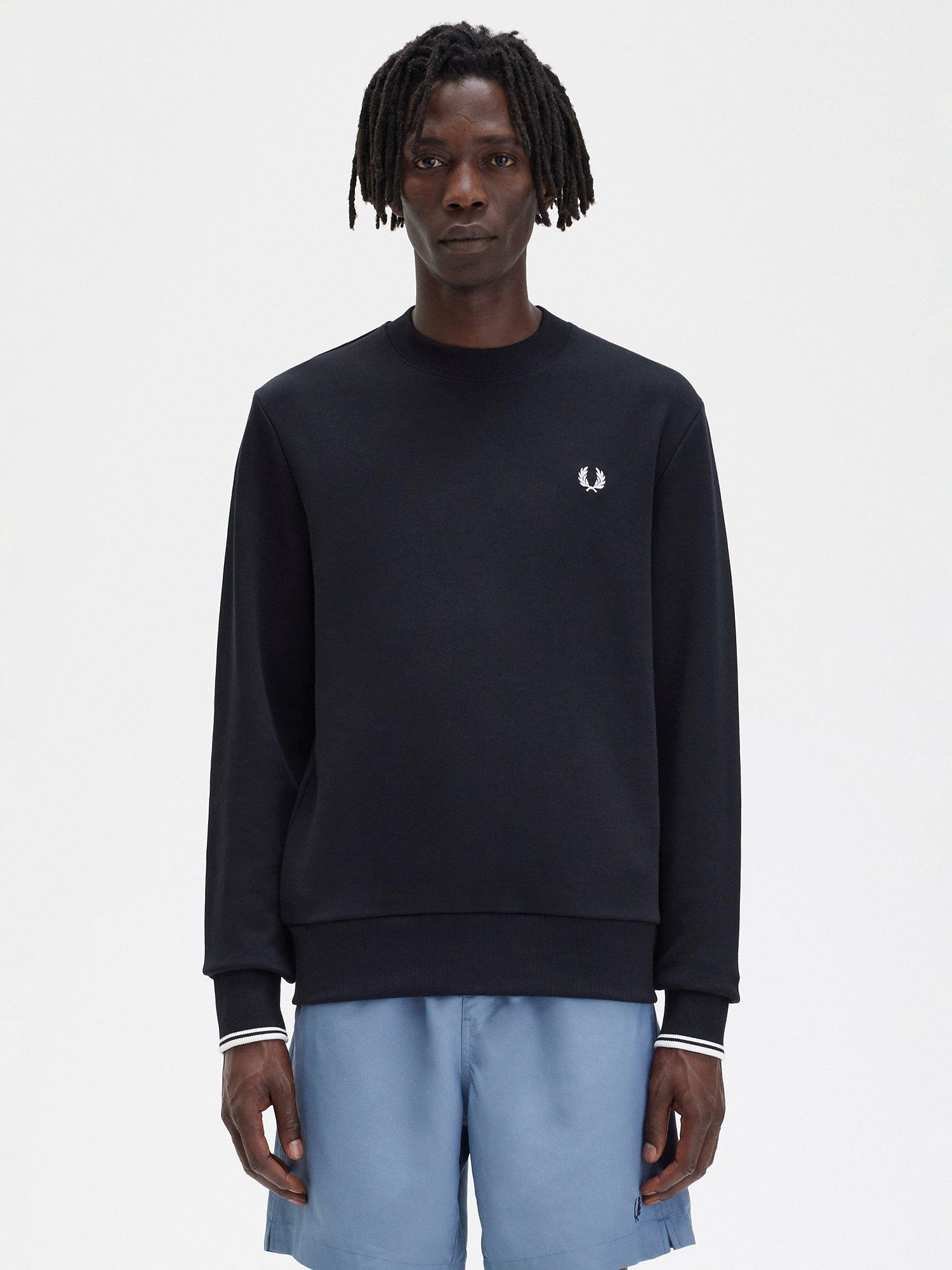 Fred Perry Crew Neck Sweatshirt Black 184